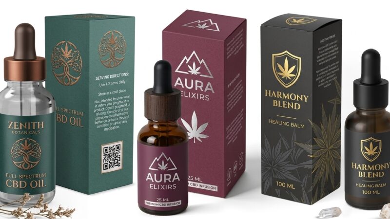 Close-up of natural brown Kraft texture for custom CBD oil packaging boxes showing the organic look of recycled fibers