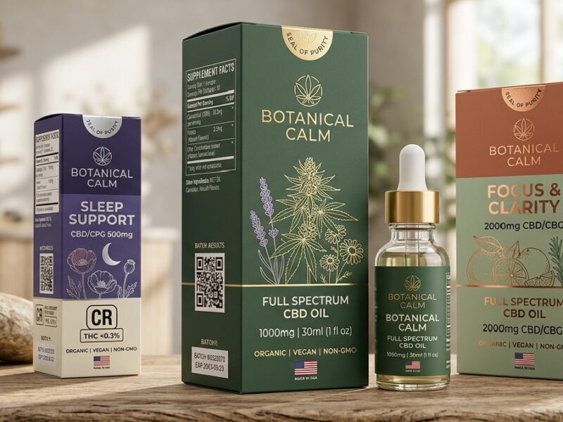 Custom CBD Oil Packaging Boxes