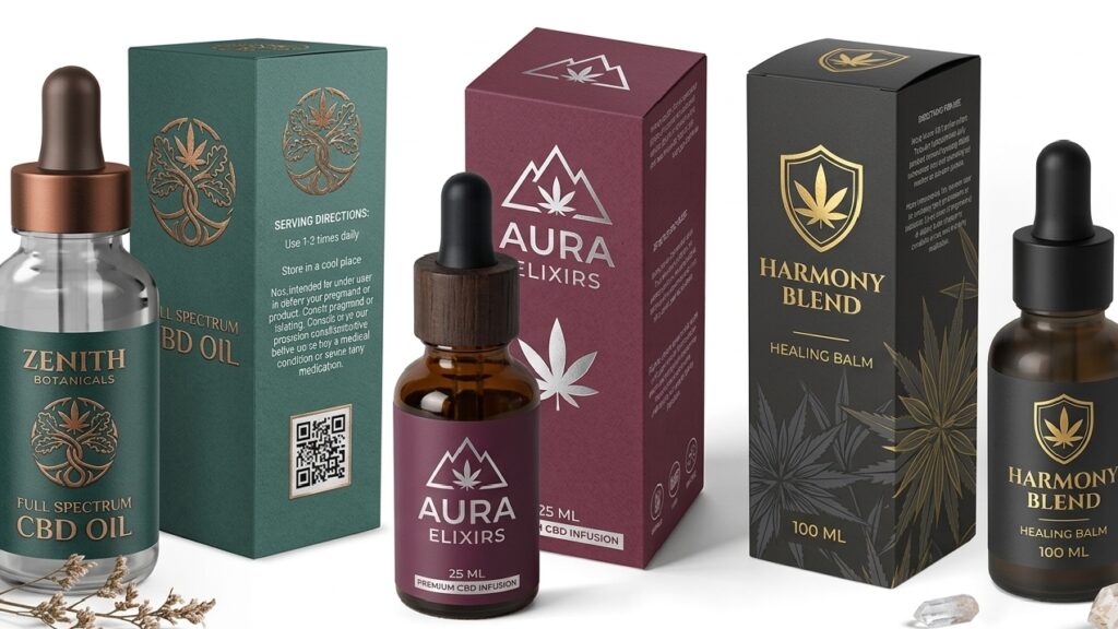 Close-up of natural brown Kraft texture for custom CBD oil packaging boxes showing the organic look of recycled fibers