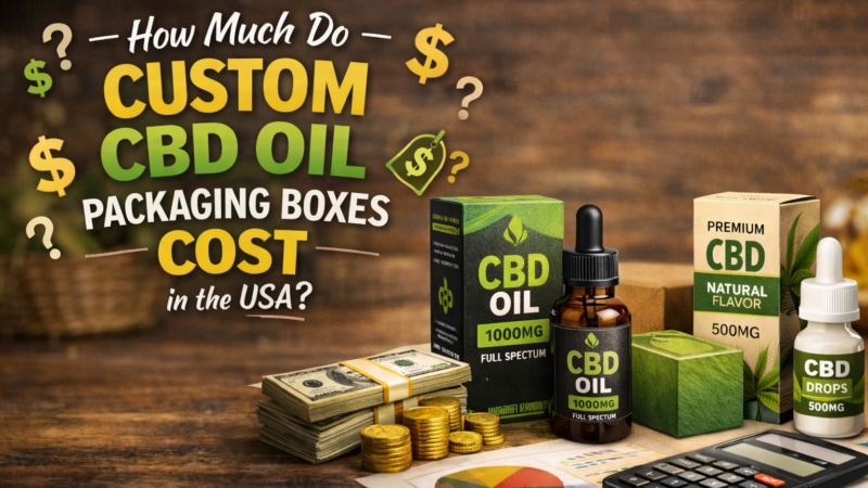 How Much Do Custom CBD Oil Packaging Boxes Cost in the USA?