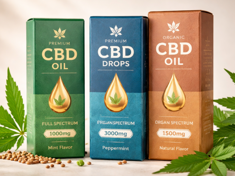CBD Dropper Bottle Boxes