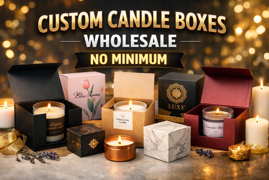 Custom Candle Boxes Wholesale No Minimum | Affordable USA Packaging