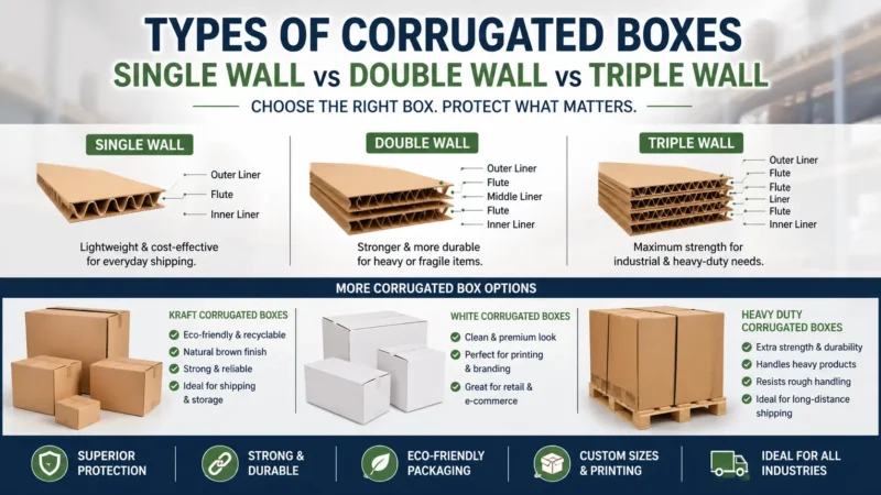 Single Wall vs Double Wall vs Triple Wall Corrugated Boxes - Which Is Best?