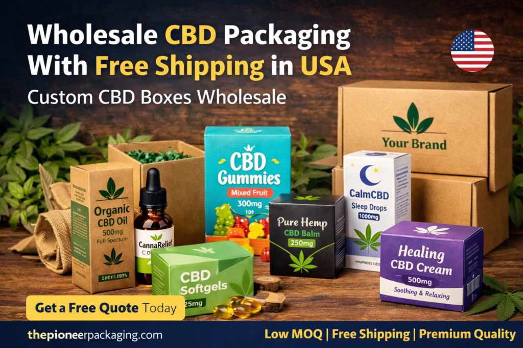 Wholesale CBD packaging with free shipping in USA