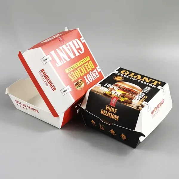 Custom Burger Boxes Wholesale USA | No MOQ