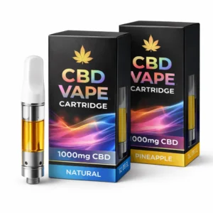 custom cbd vape cartridge boxes in a sleek tuck-top style