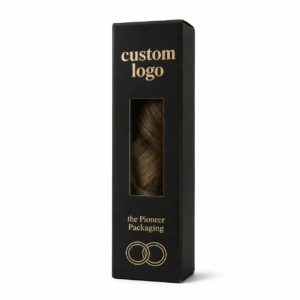 custom hair extensions boxes with window wholesale usa