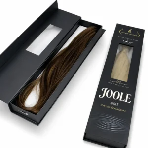 premium hair extensions boxes with pvc window
