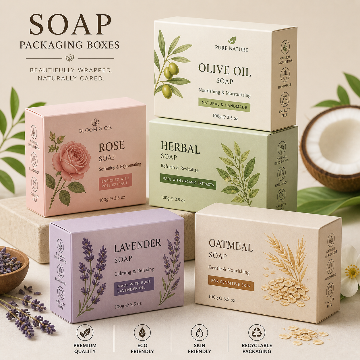 custom soap packaging and boxes