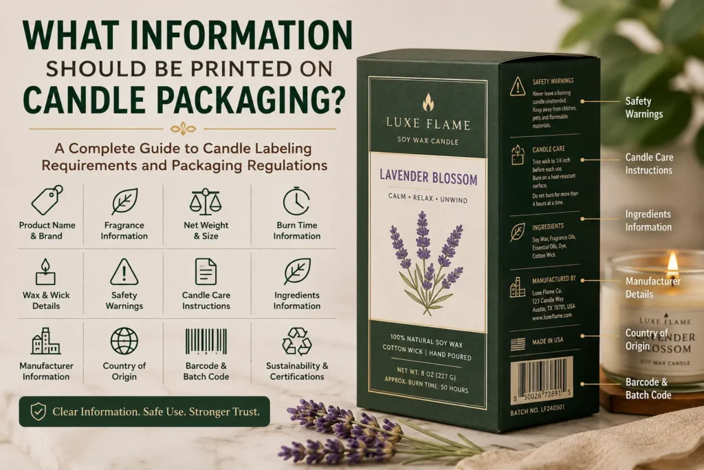 Candle packaging design and labeling guide