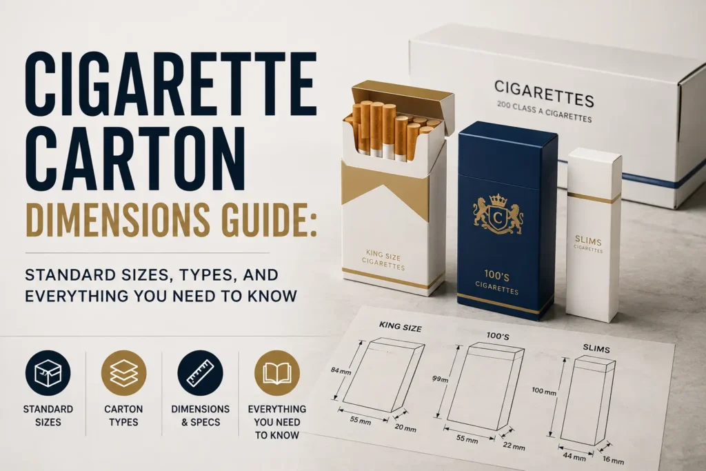 Cigarette carton dimensions guide