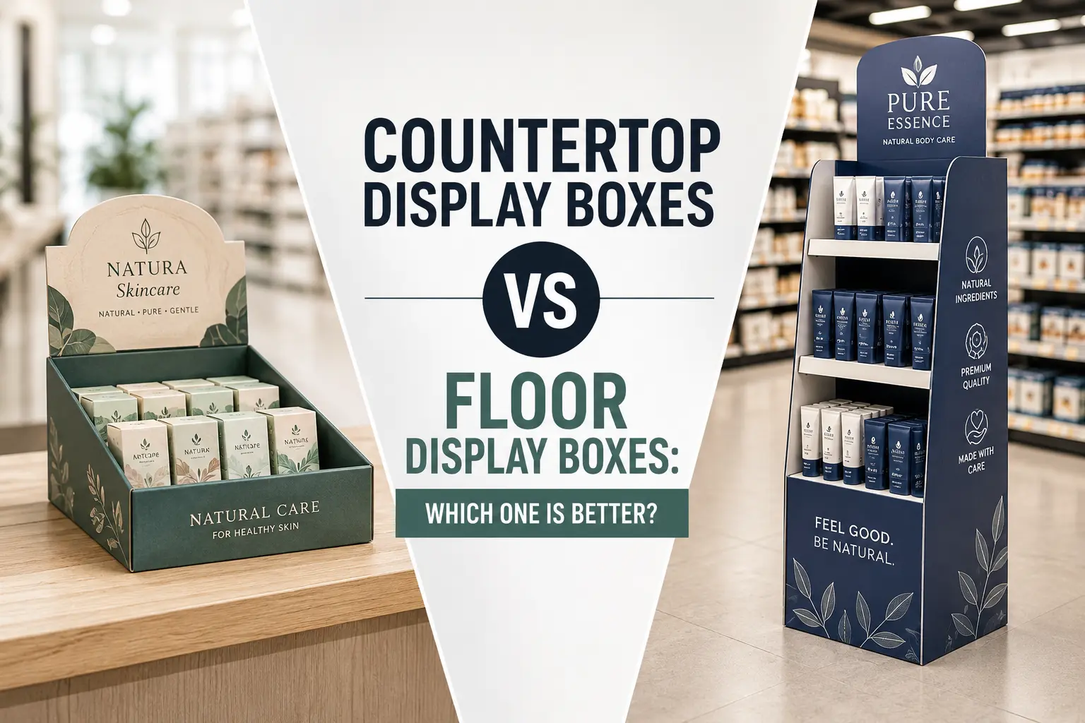 Countertop Display Boxes vs Floor Display Boxes