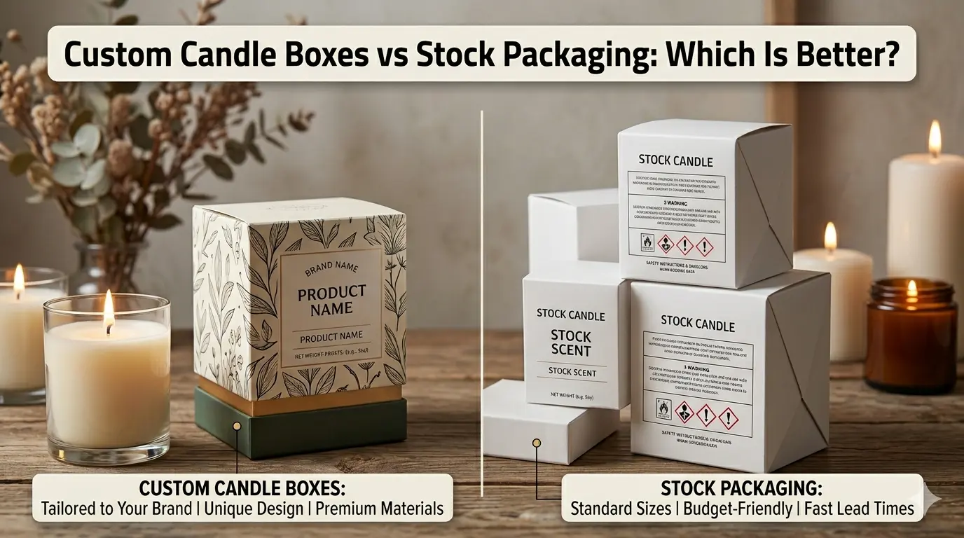 Custom Candle Boxes vs Stock Packaging Which Is Better