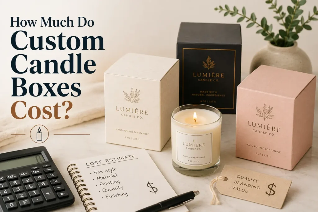 Custom candle boxes cost breakdown