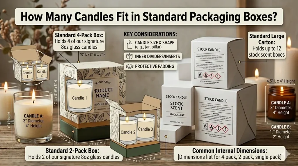 How Many Candles Fit in Standard Packaging Boxes