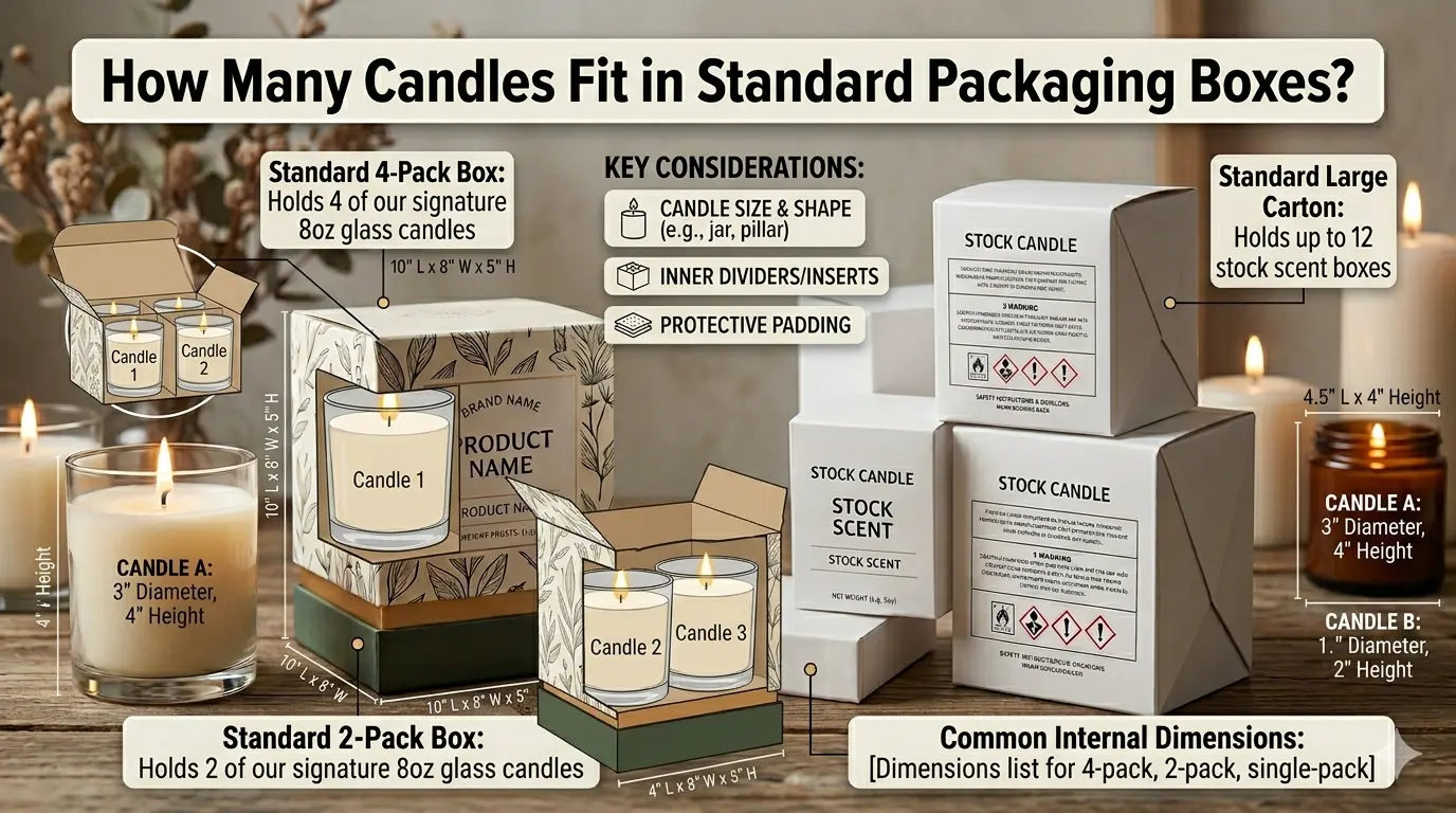 How Many Candles Fit in Standard Packaging Boxes