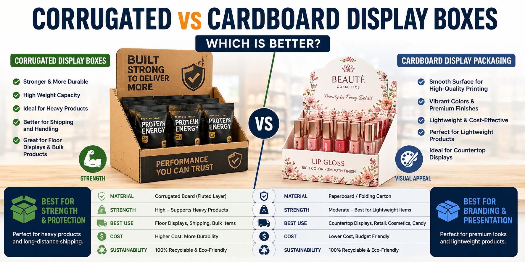 Corrugated vs Cardboard Display Boxes: Which Is Better?