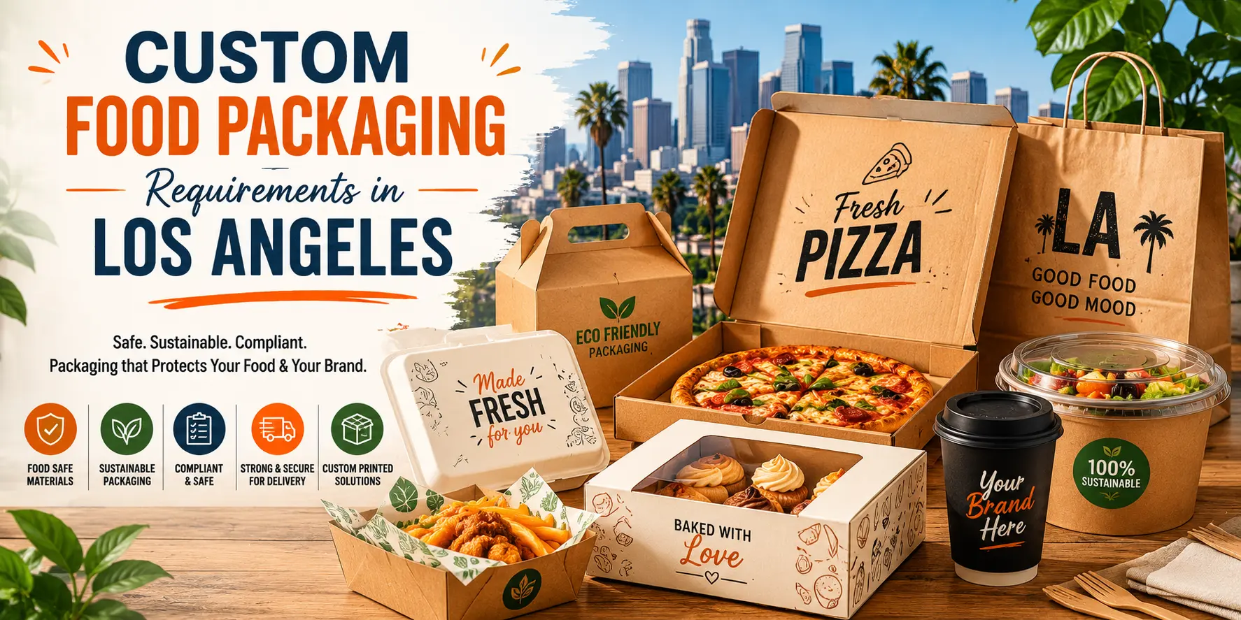 Custom Food Packaging Requirements in Los Angeles