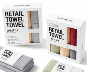 Custom hair towel packaging boxes