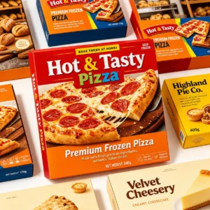 Custom printed frozen pizza boxes