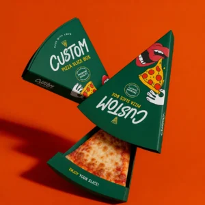 Custom printed pizza slice boxes