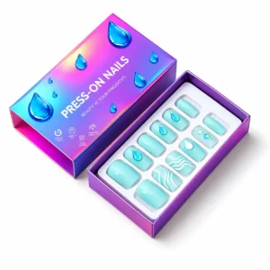 Custom printed press on nail boxes