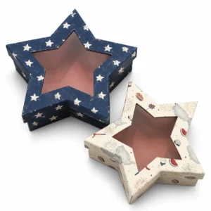 Custom star shaped boxes with logo