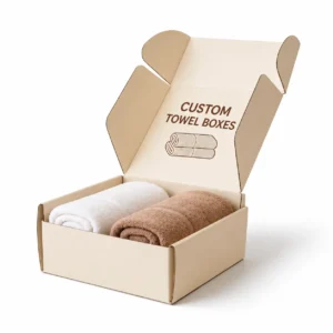 Custom towel packaging
