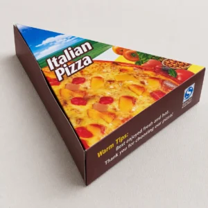 Custom triangle pizza boxes