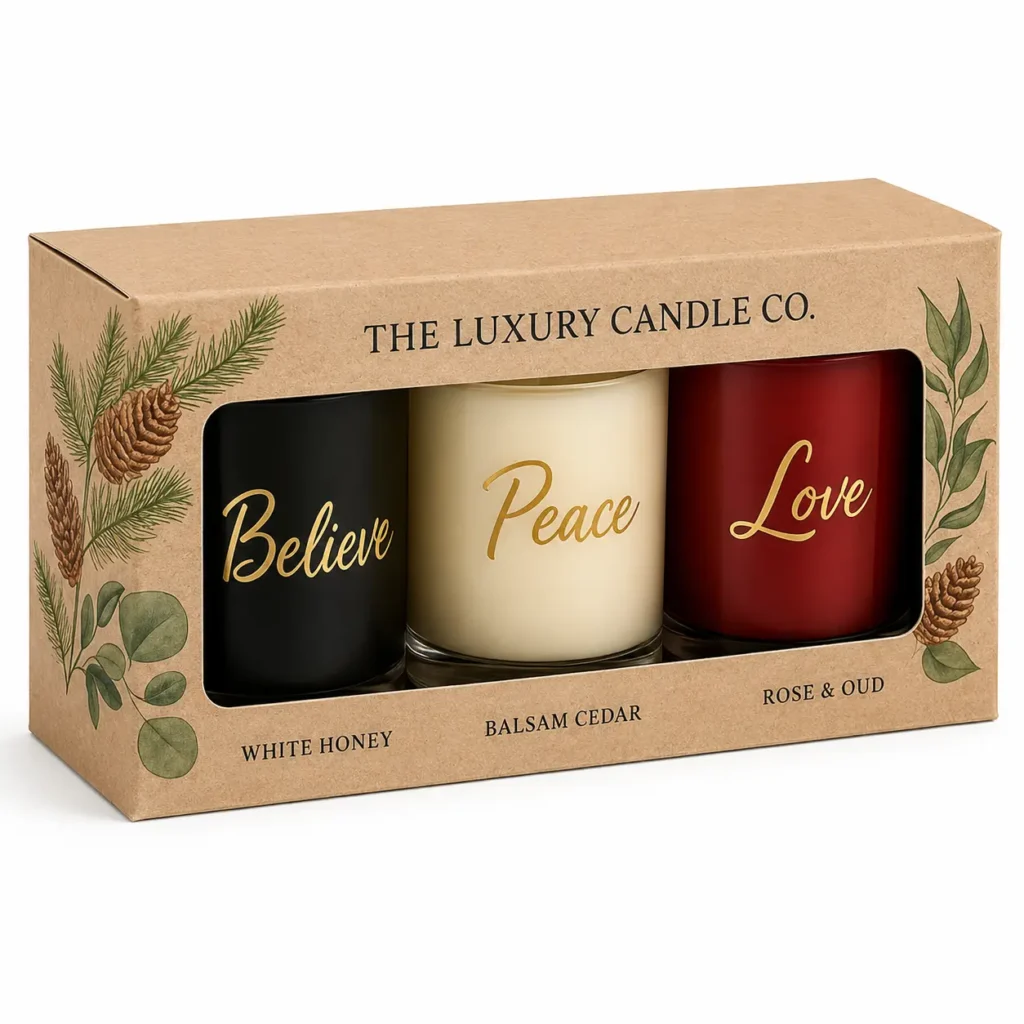 Customized jar candle boxes