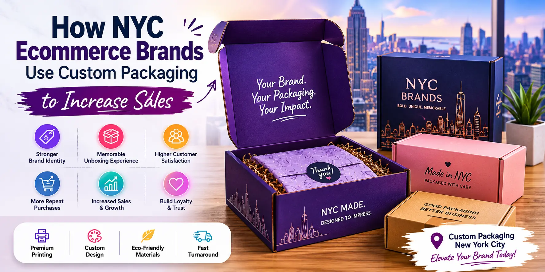How NYC Ecommerce Brands Use Custom Packaging to Increase Sales