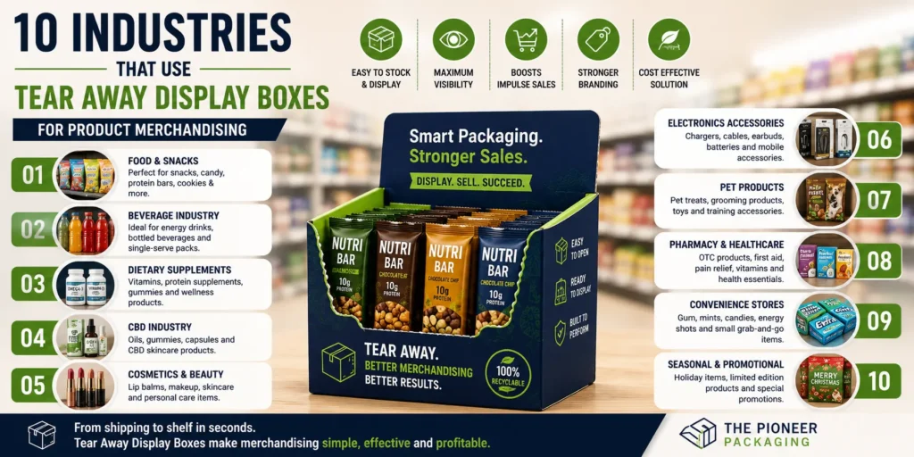 10 Industries That Use Tear Away Display Boxes for Product Merchandising