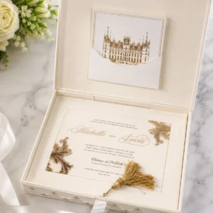 wedding invitation with box