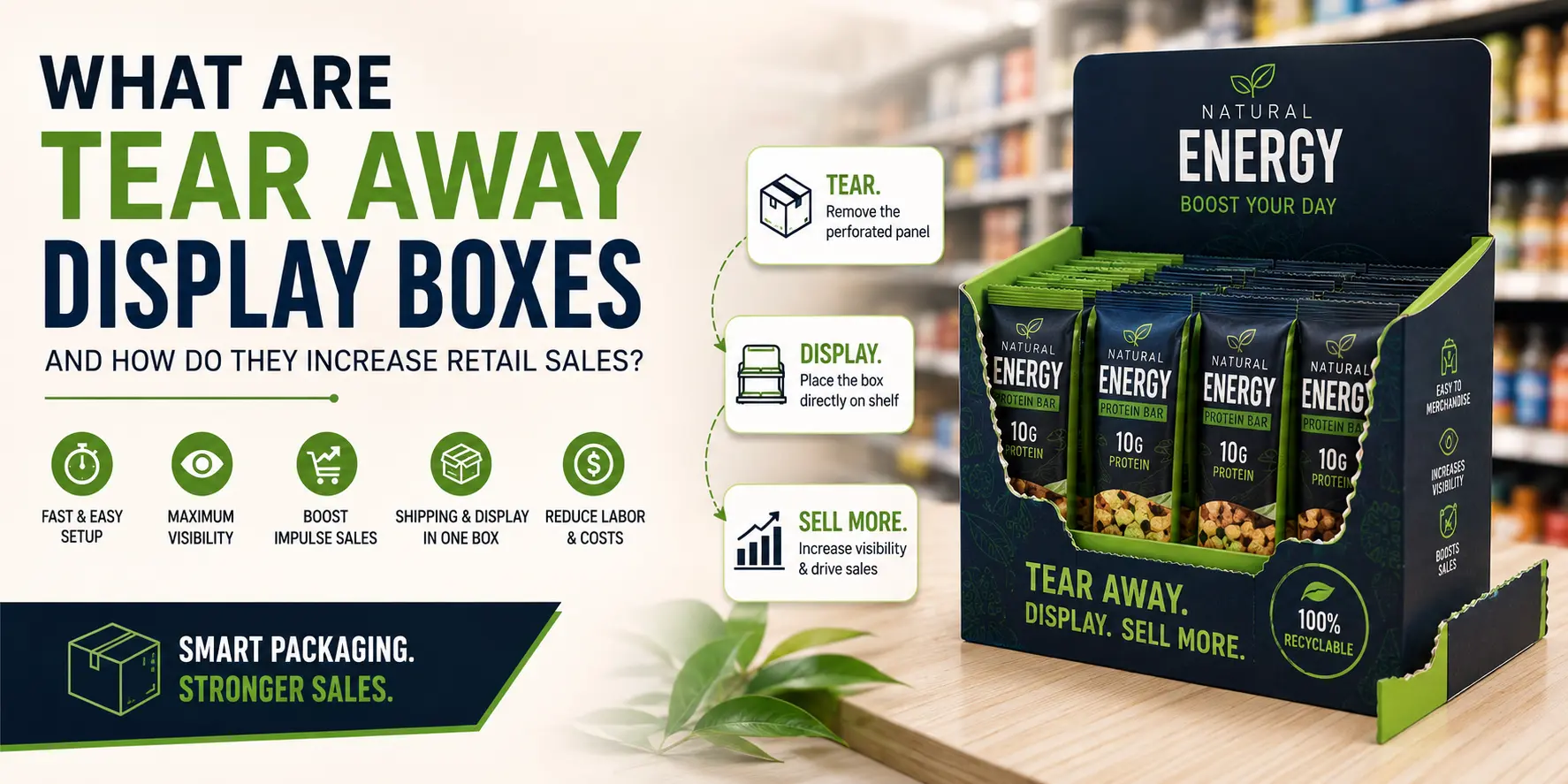 What Are Tear Away Display Boxes and How Do They Increase Retail Sales