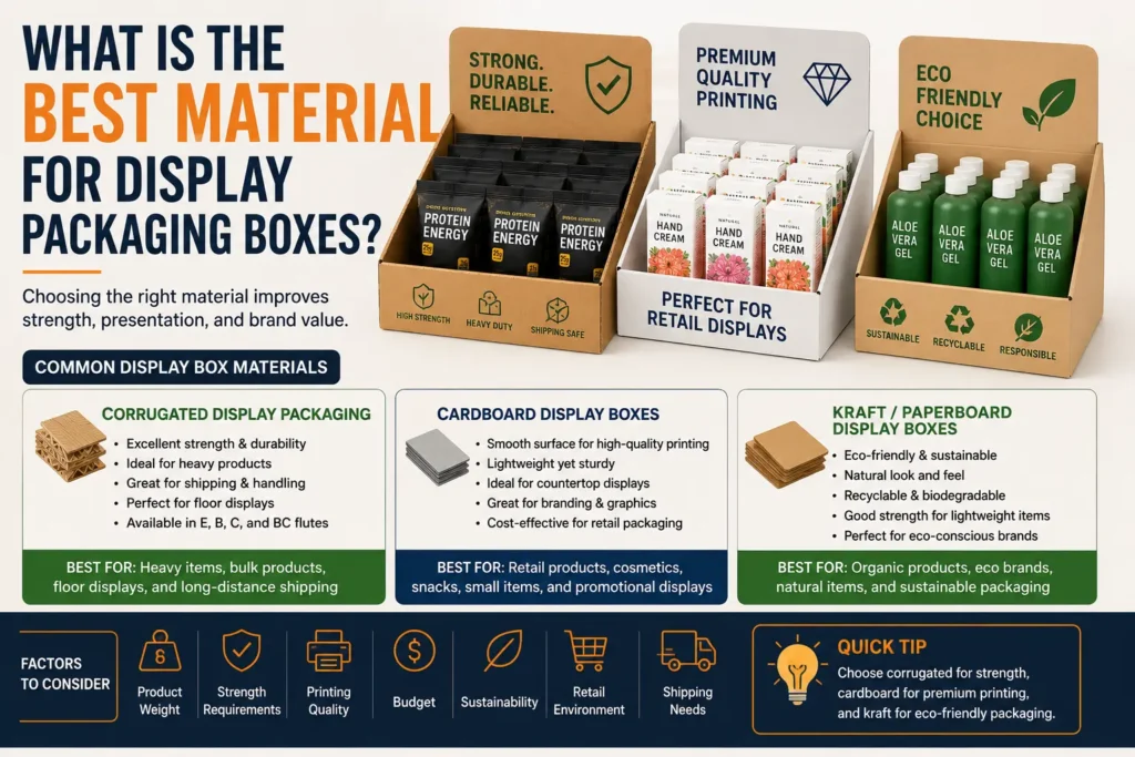 What Is the Best Material for Display Packaging Boxes