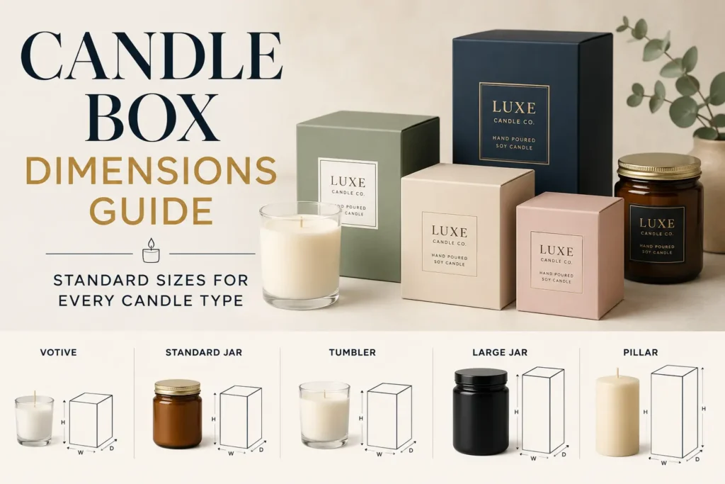 Candle Box Dimensions Guide: Standard Sizes for Every Candle Type