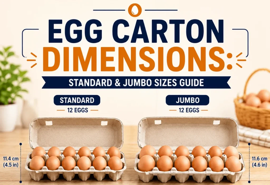 Egg Carton Dimensions Standard & Jumbo Sizes Guide