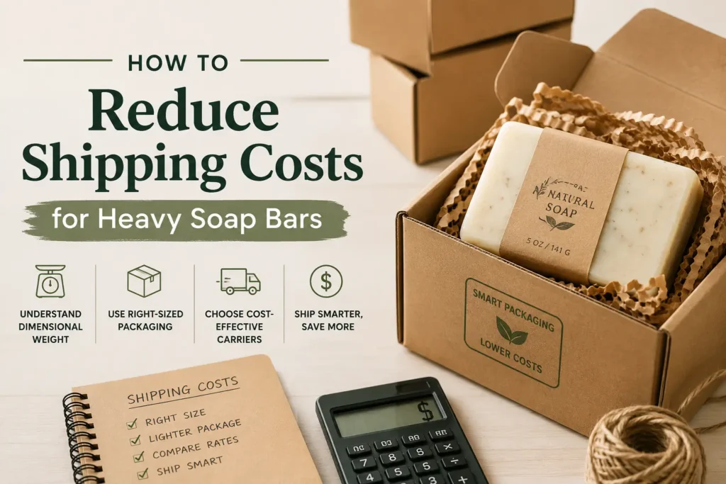 Reducing shipping costs for soap bars