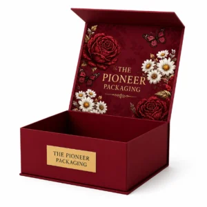 Collapsible magnetic front flap closure boxes