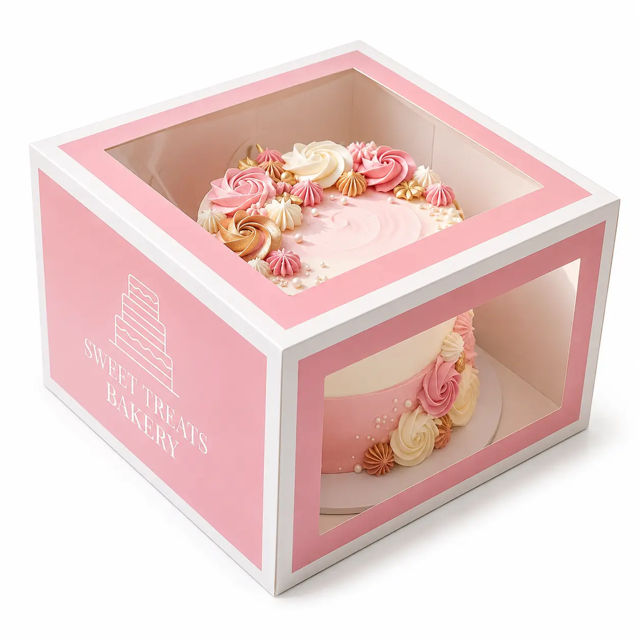 Custom cake boxes with logo