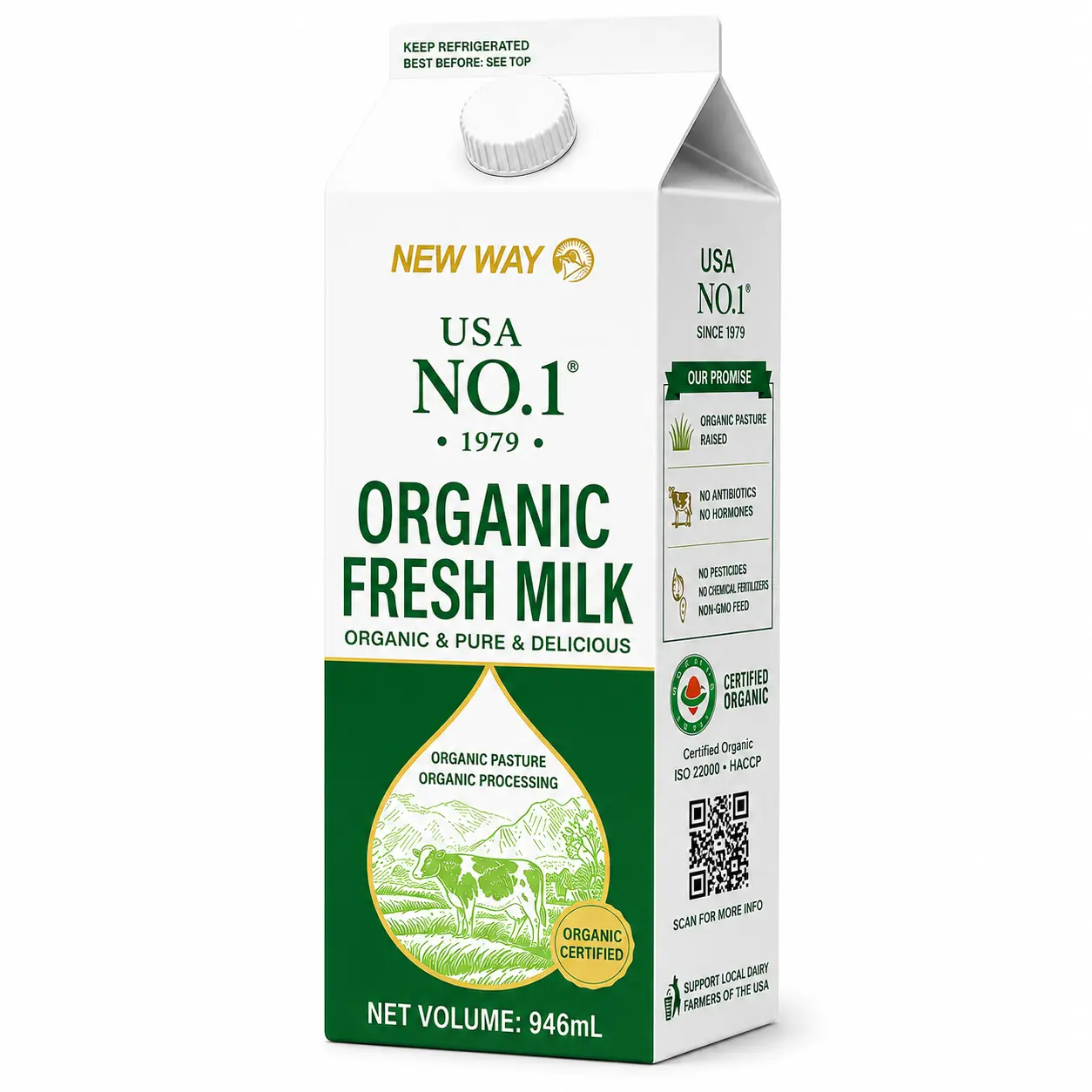 Custom milk carton