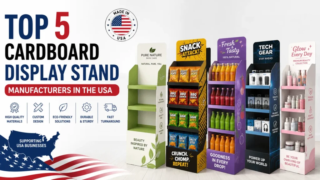 Top 5 Cardboard Display Stand Manufacturers in the USA