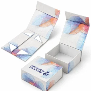 Collapsible magnetic boxes
