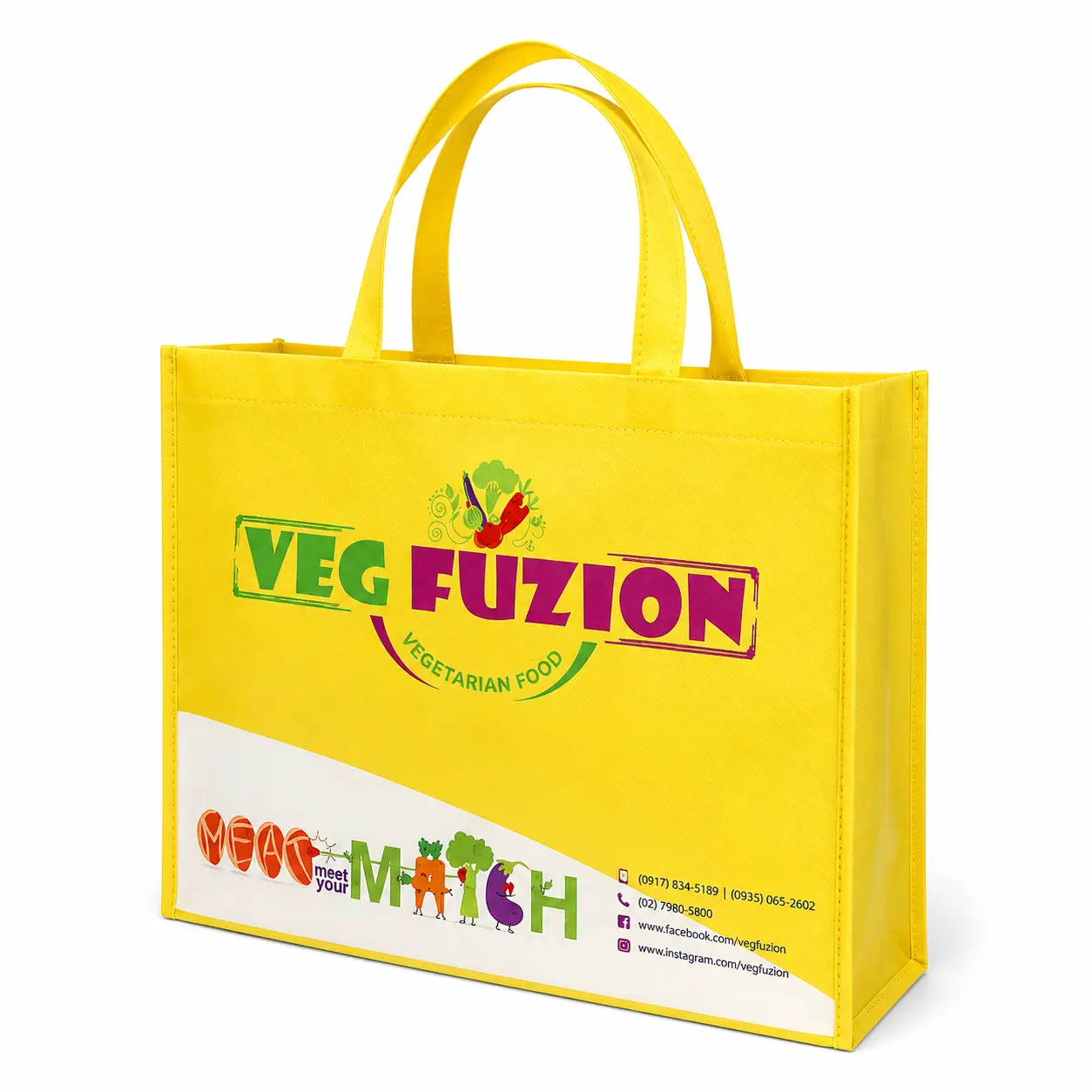Custom non woven grocery bags